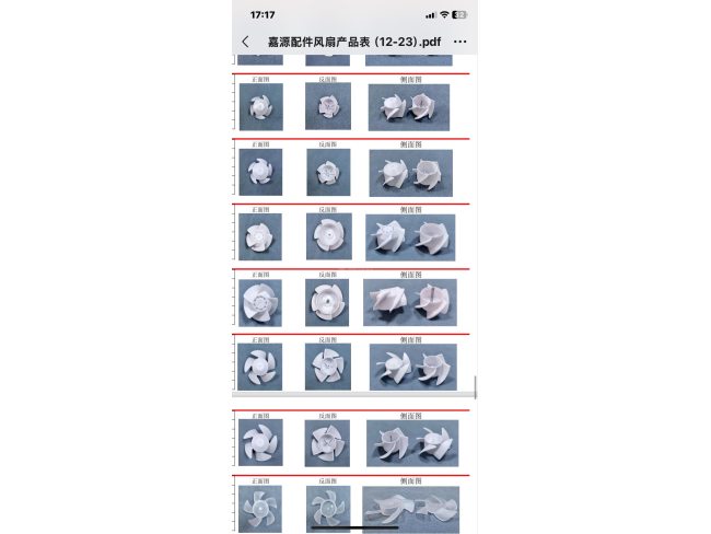 风扇叶多种款式