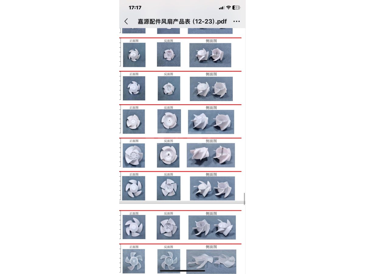 风扇叶多种款式