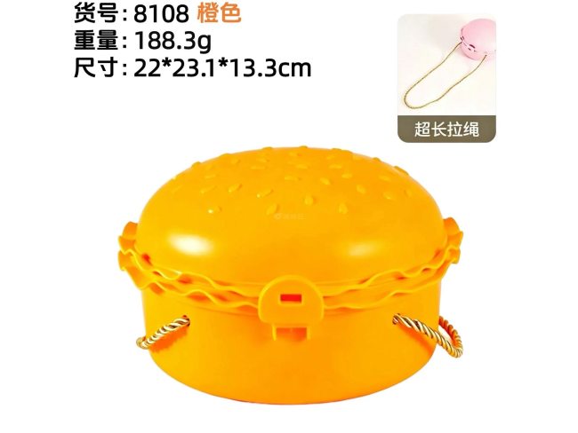 新品大款汉堡收纳盒