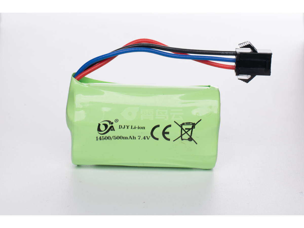 锂电池Li-ion 14500-500mAh 7.4V SM-3P