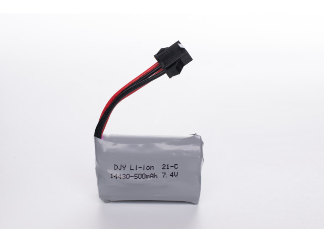 锂电池Li-ion 14430-500mAh 7.4V SM-4P