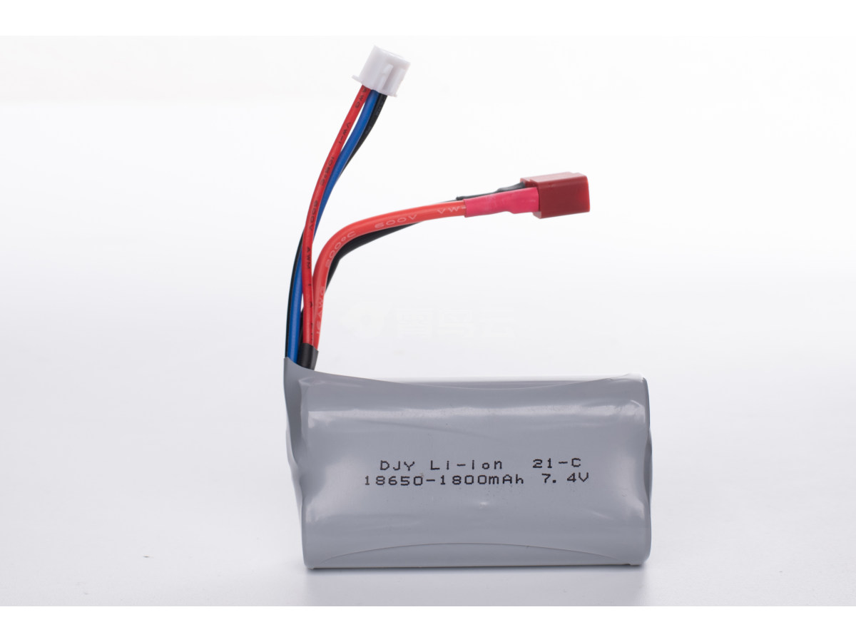 锂电池Li-ion 18650-1800mAh 7.4V 2.5XH-3P T插-2P