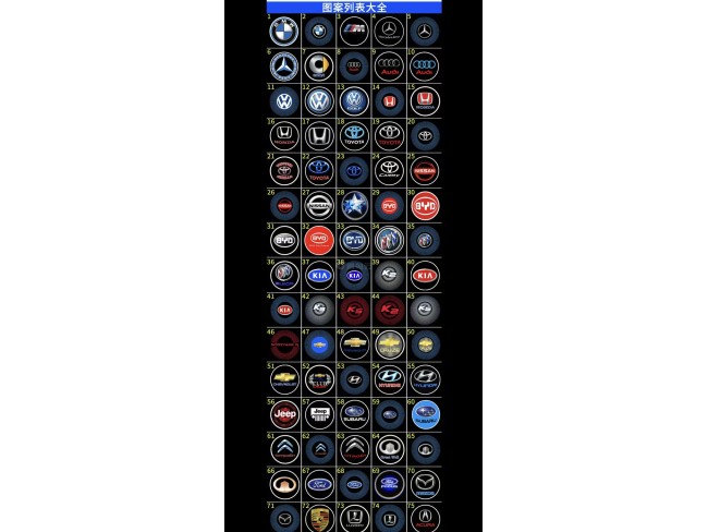 汽车标  摩托标投影