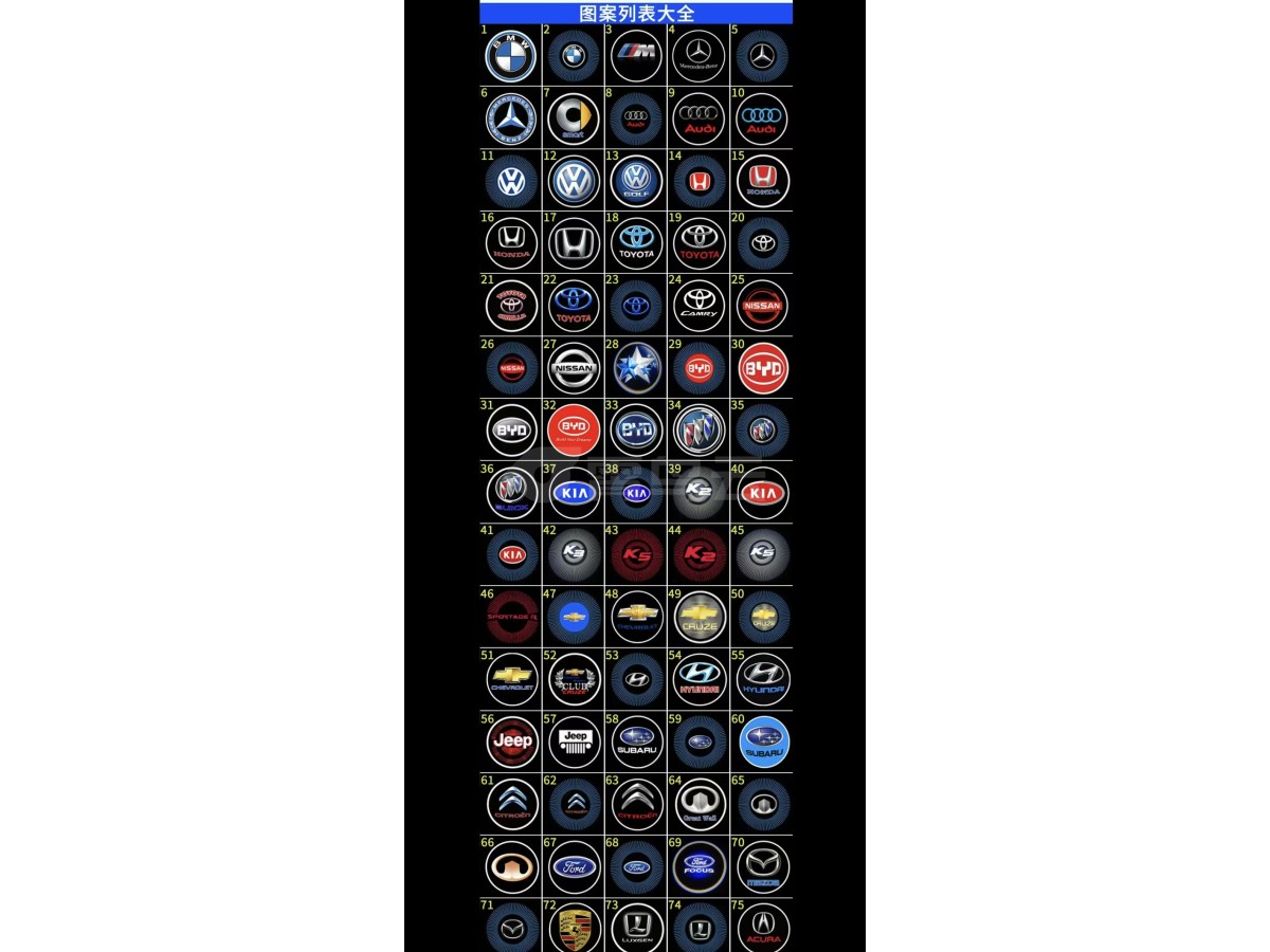 汽车标  摩托标投影