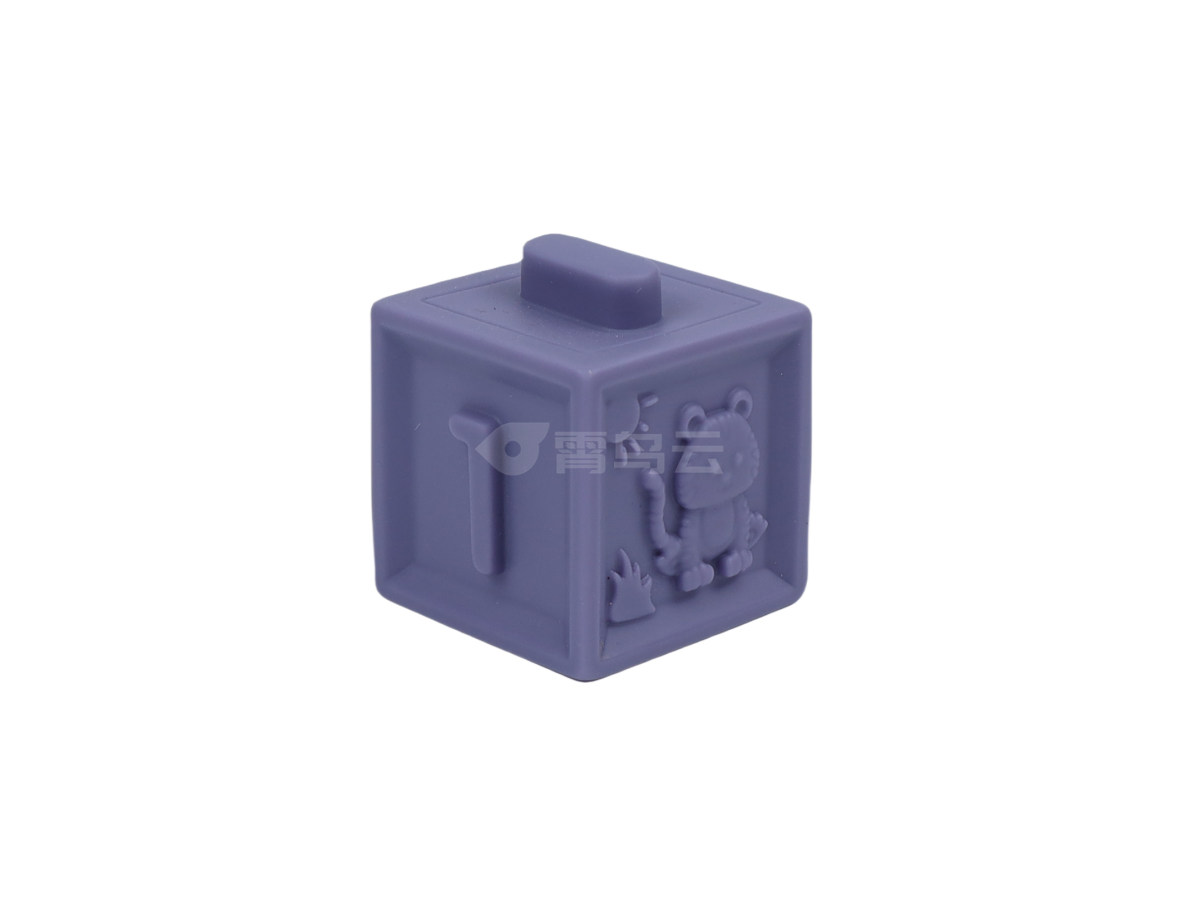 搪胶动物数字小积木6PCS