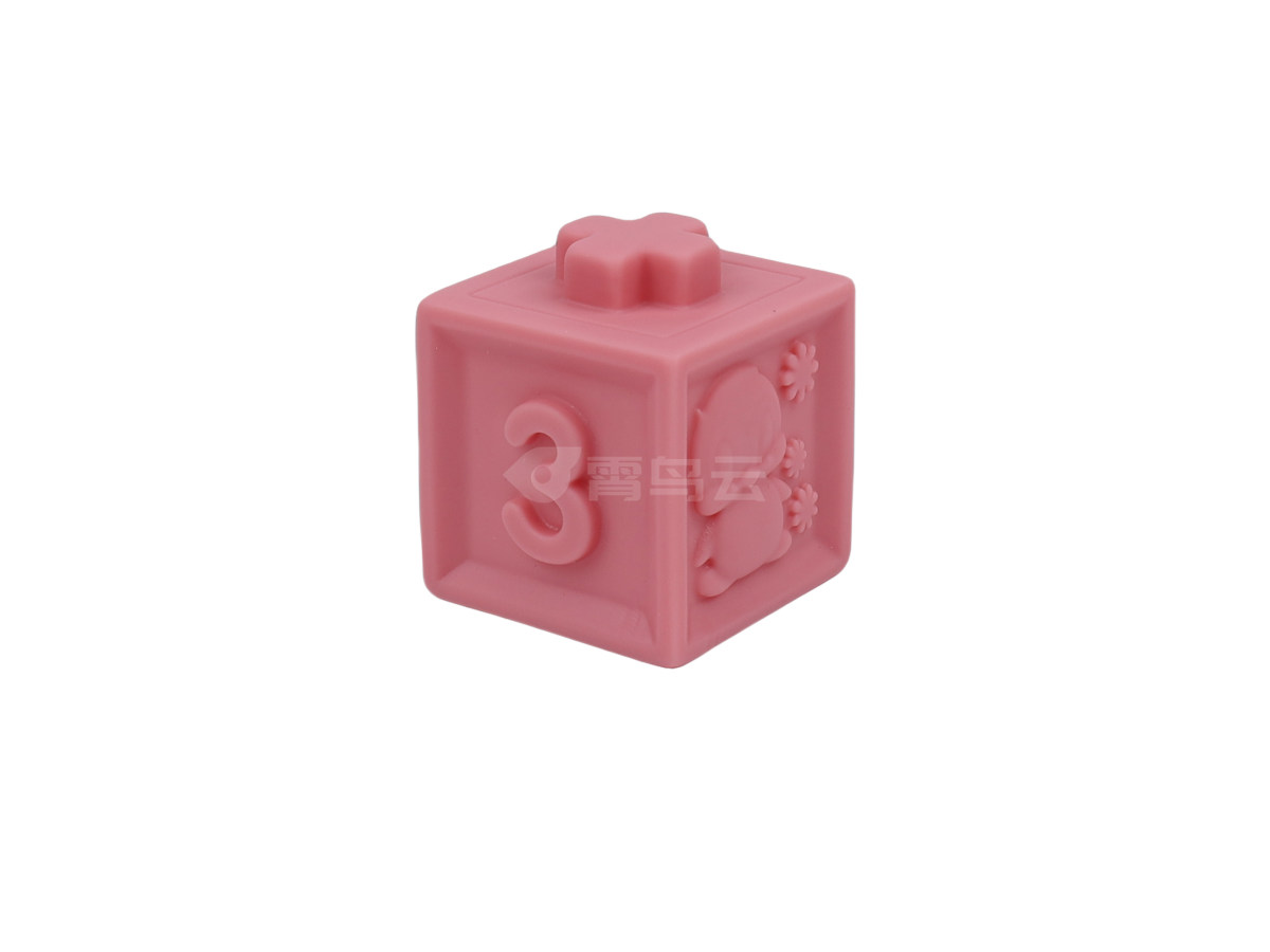 搪胶动物数字大积木6PCS