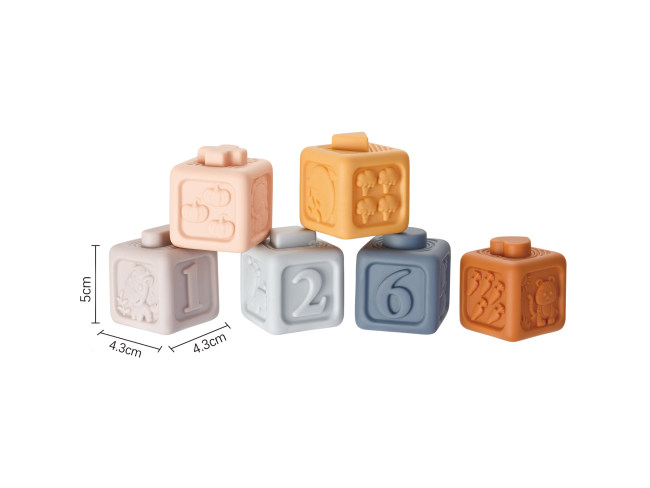 搪胶小积木6PCS