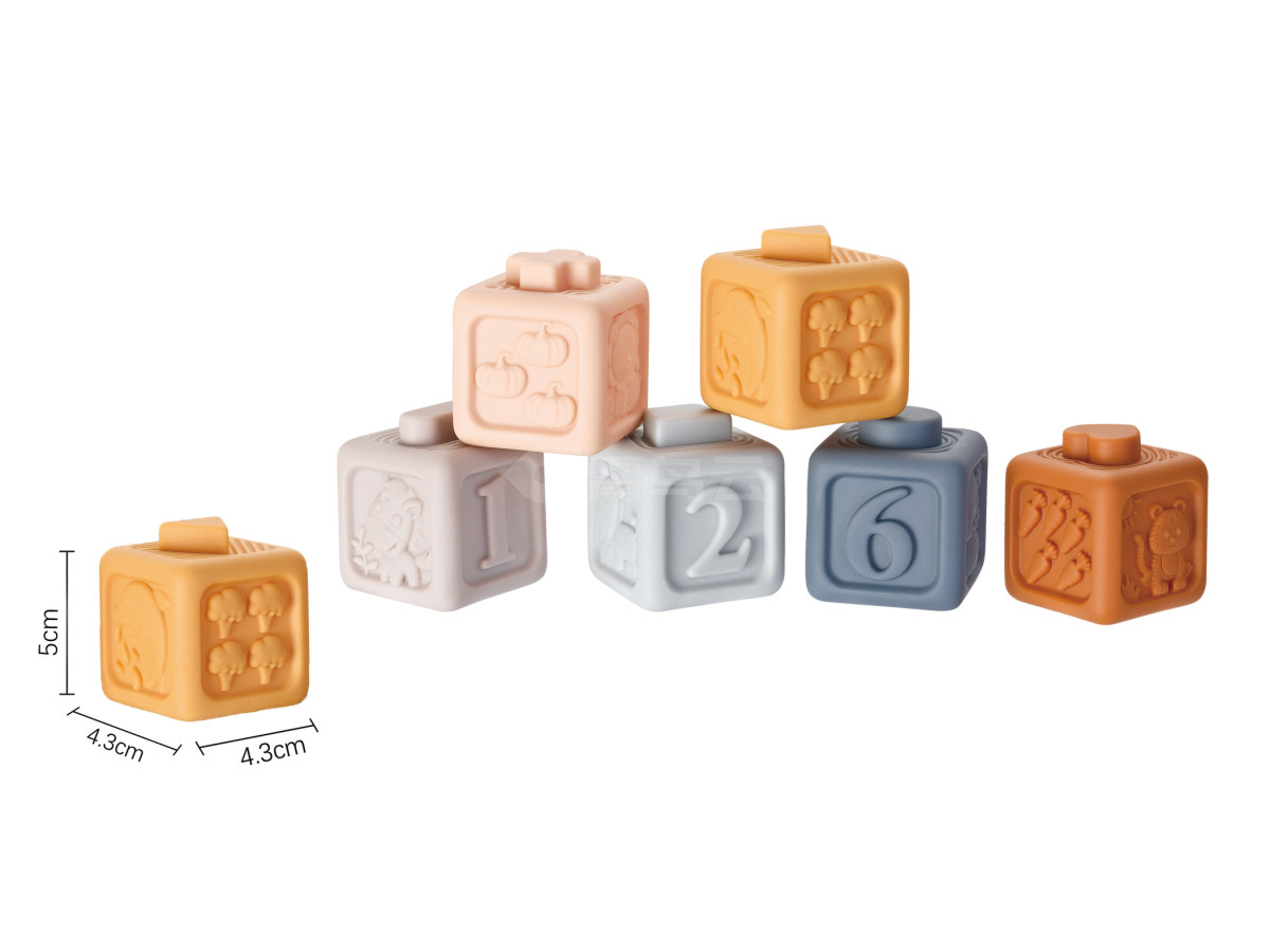 搪胶小积木6PCS