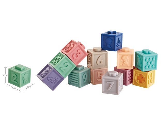 搪胶新款星座积木12PCS