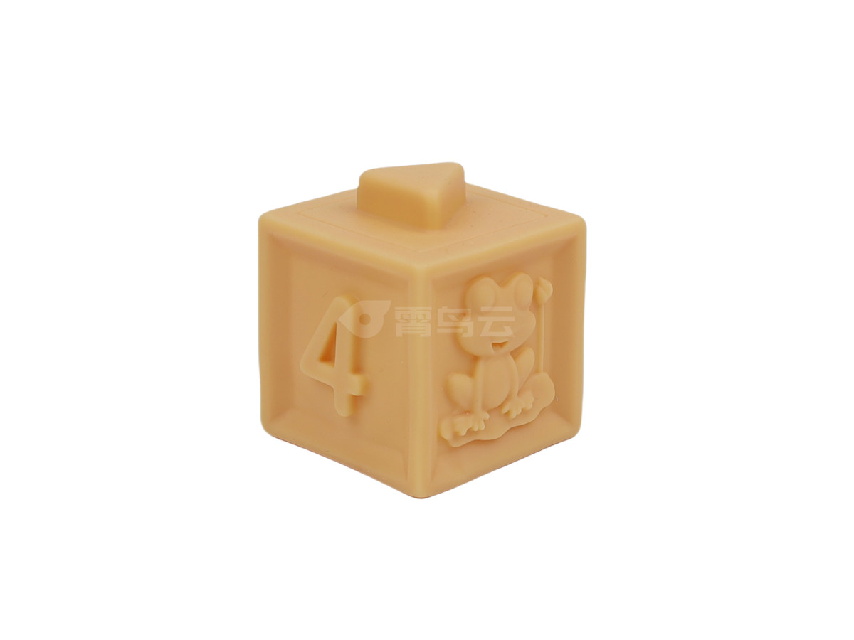 搪胶动物数字大积木6PCS