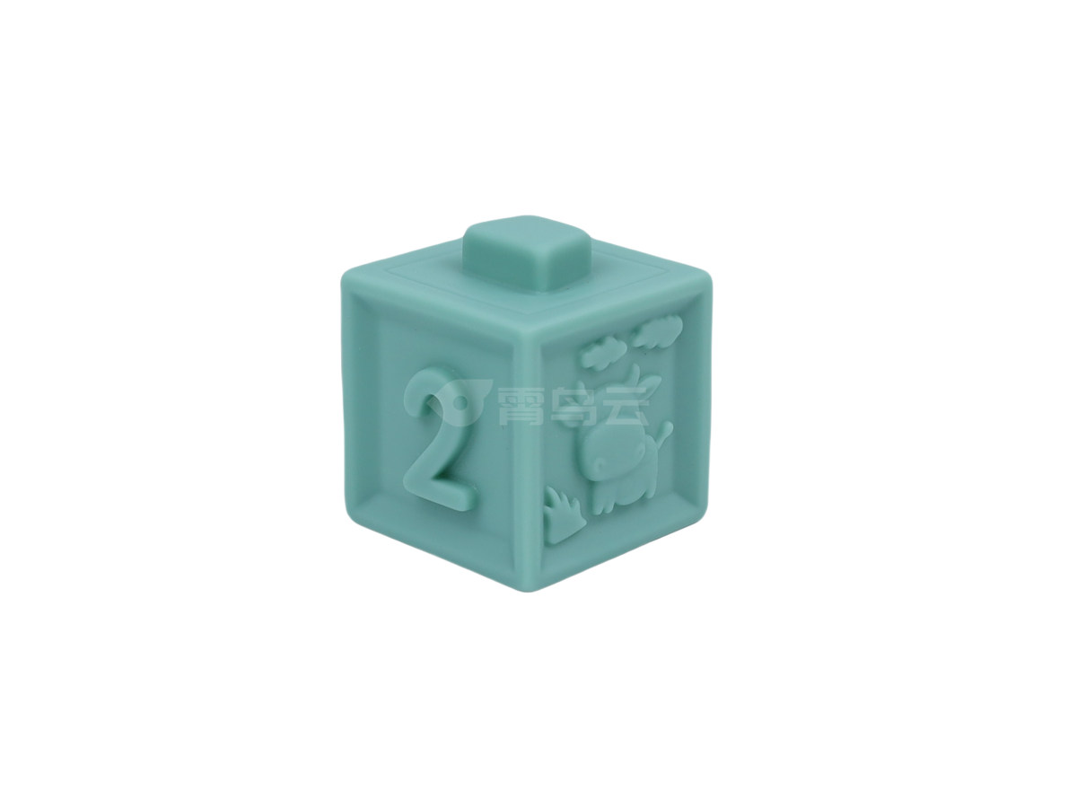 搪胶动物数字大积木6PCS