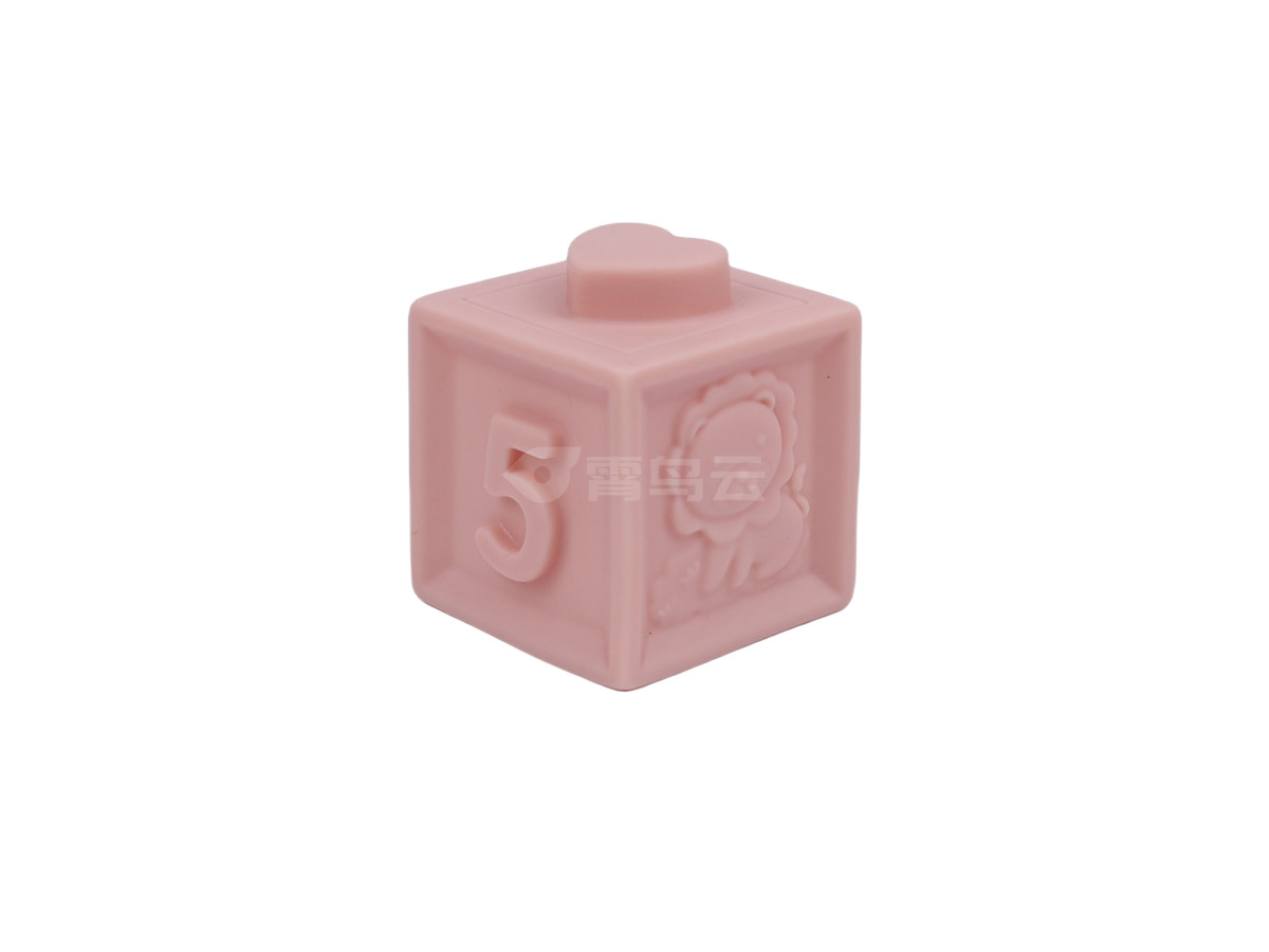 搪胶动物数字大积木6PCS