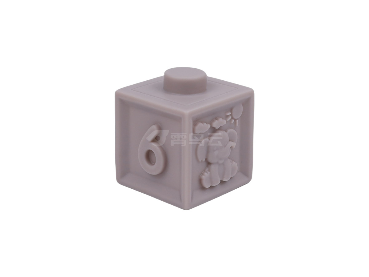 搪胶动物数字大积木6PCS