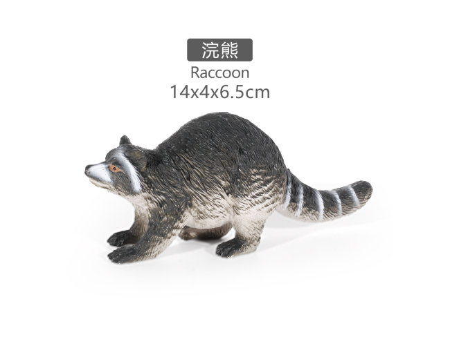 5寸彩绘浣熊