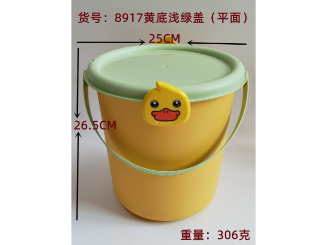 黄底绿色平面盖收纳盒小高