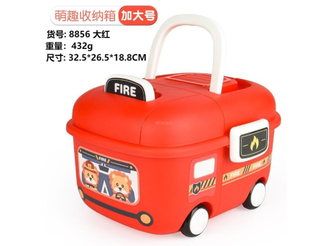 3卡通车-红色
