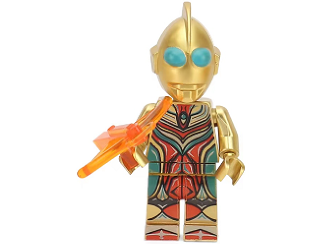 CA-7系列电镀黄金版电镀水晶银宇宙超人