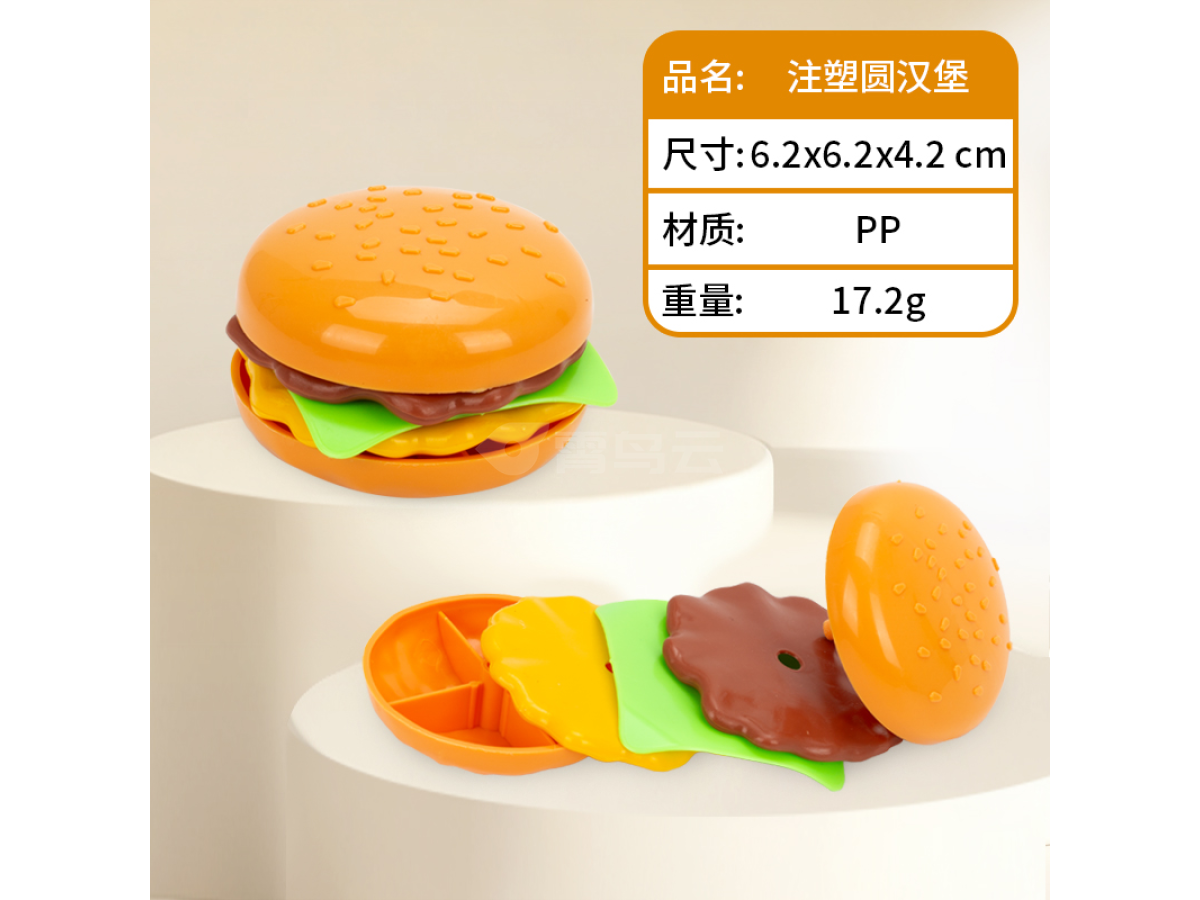 注塑圆汉堡