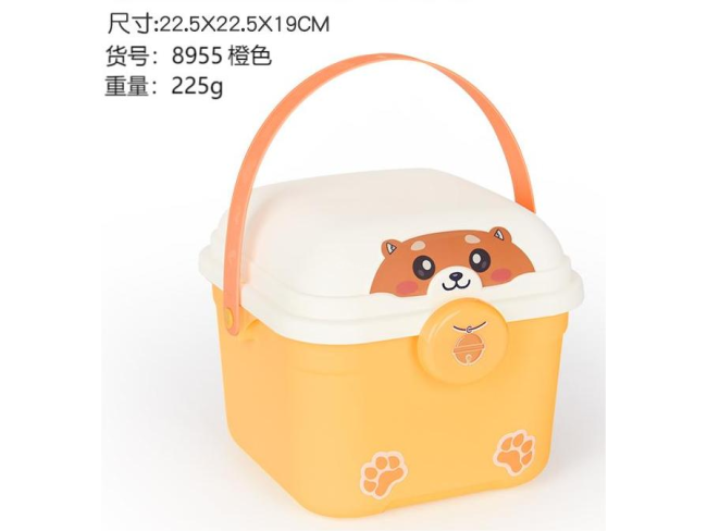 橙色收纳盒大