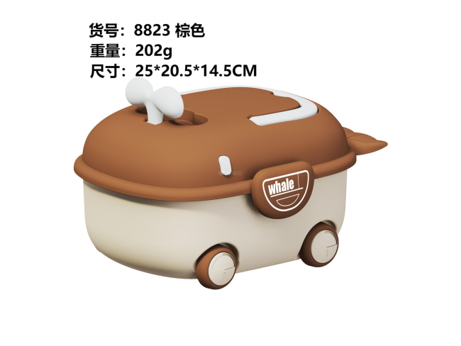 1海豚收纳盒棕色