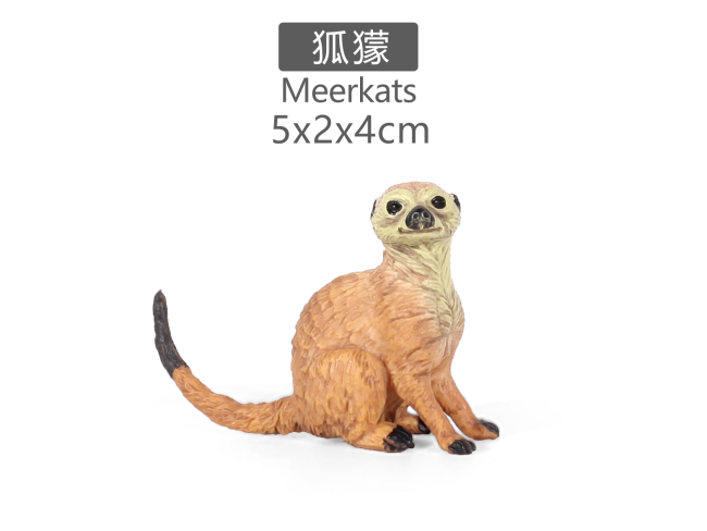 实心彩绘狐獴（坐）