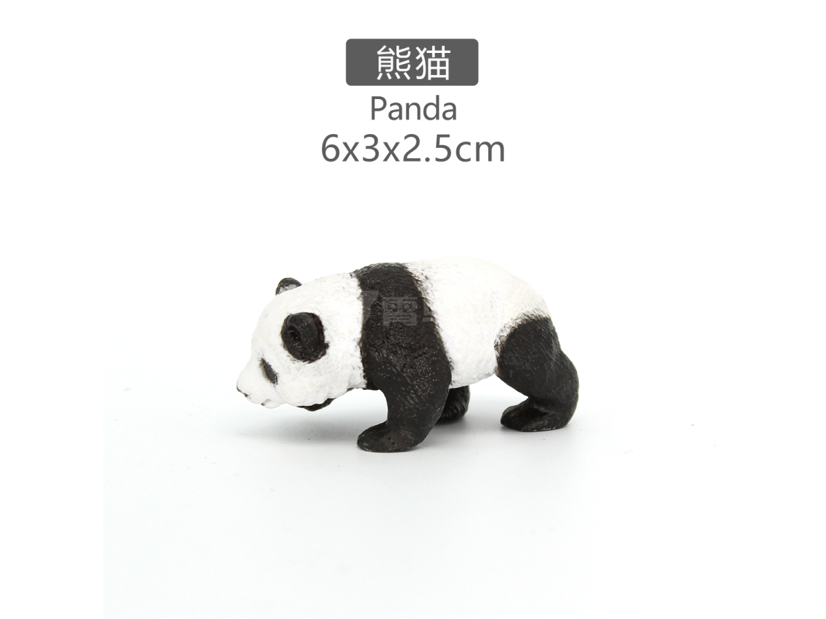 3寸彩绘熊猫