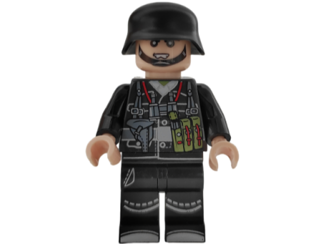 二战系列黑色国军（帽子带印）