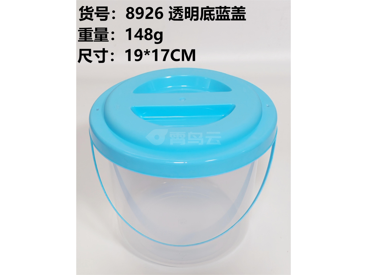 透明底蓝盖(平面）中收纳盒