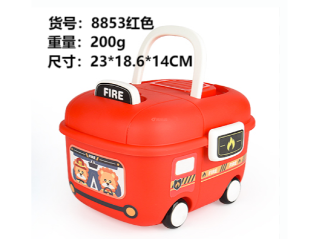 1卡通车-红色