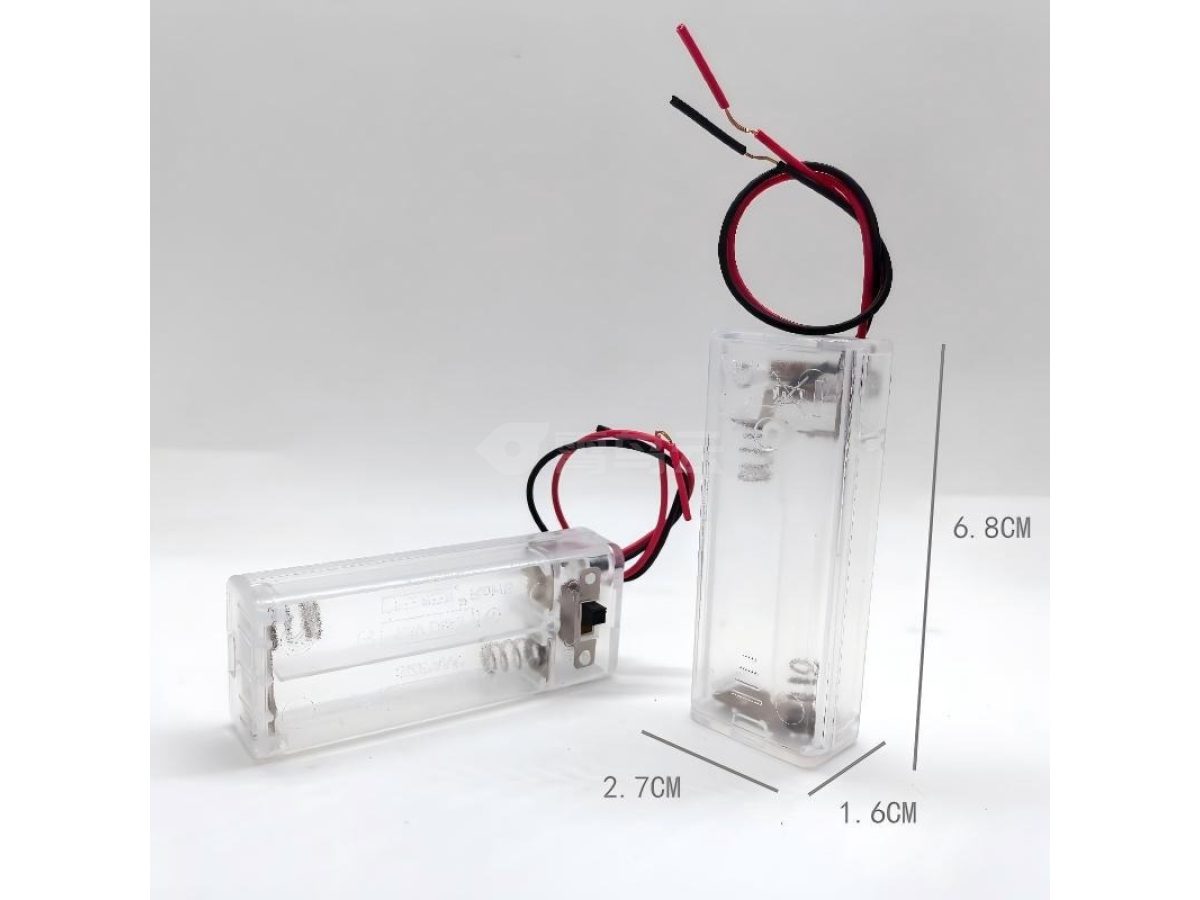 透明电池盒（2节7号）