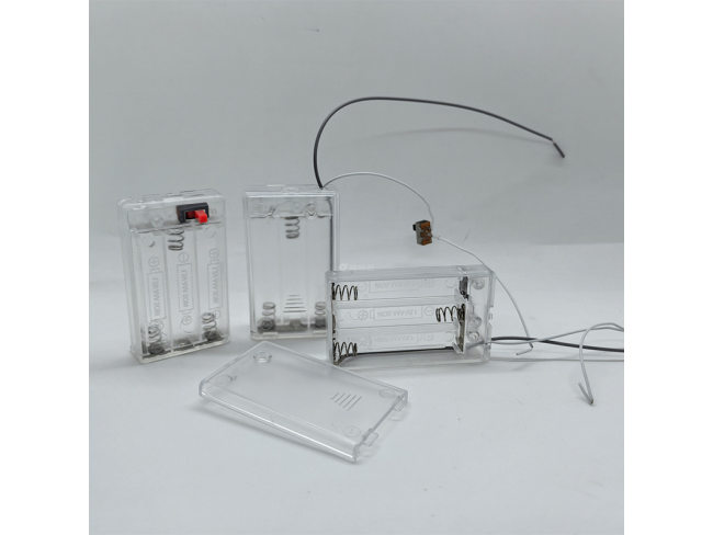 三节7号透明电池盒