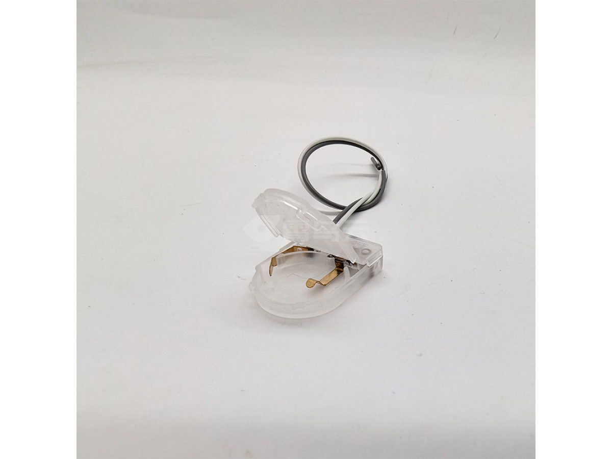 单粒透明纽扣电池盒